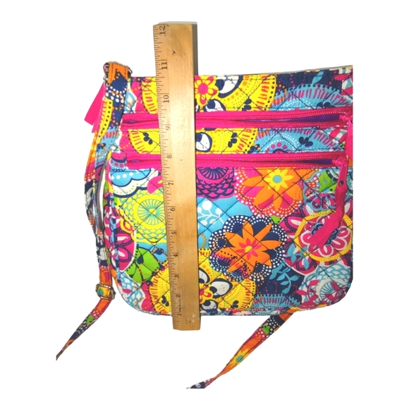 Danielle Morgan Retro Bohemian Multicolored Crossbody Bag Tote Accessory - Picture 7 of 14